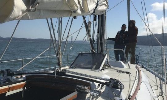 Experiência de navegação com curadoria da ponte Golden Gate: veleiro Islander 36