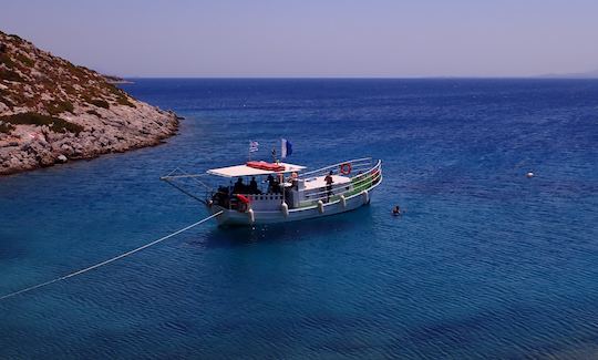 Private Boat Trip to Kos Island (max. 6 persons) onboard a Traditional Greek Boat with friendly crew!