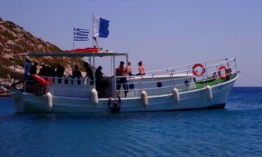 Private Boat Trip to Kos Island (max. 6 persons) onboard a Traditional Greek Boat with friendly crew!