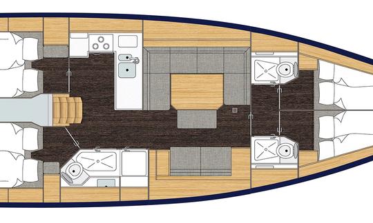 Fantástico novo estilo Bavaria C45 em Cascais, Lisboa