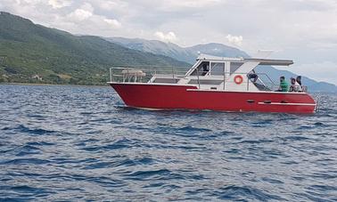 New Motor Yacht Charter with Captain in Ohrid, North Macedonia