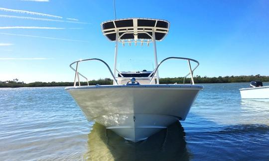 Alugue o Boston Whaler de 19 pés em Jolly Harbour