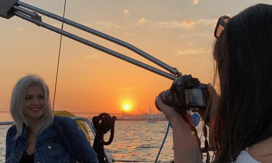 Hanse 470e Lisbon Sunset Sail (with Portuguese wine and appetizers)