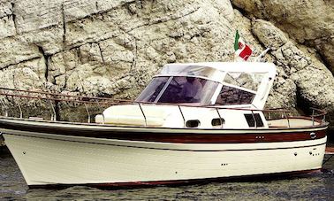 32 Semi-Cabin Gozzo Boat Rental in Piano di Sorrento, Campania