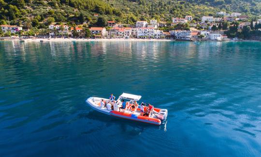 Panorama of Makarska riviera coast