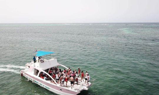 47' Party Boat & Snorkeling in Punta Cana!!