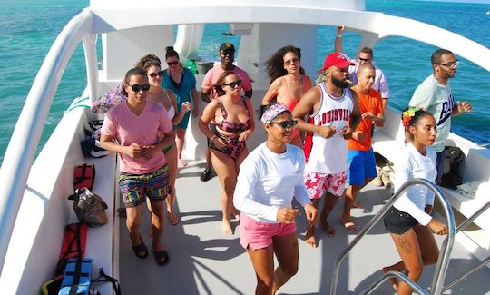 47' Party Boat & Snorkeling in Punta Cana!!