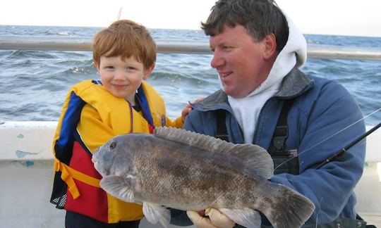 Aproveite a pesca em um iate esportivo personalizado em Atlantic City, NJ