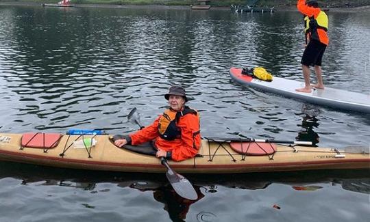 Location de kayak sur les magnifiques lacs de Victoria, en Colombie-Britannique