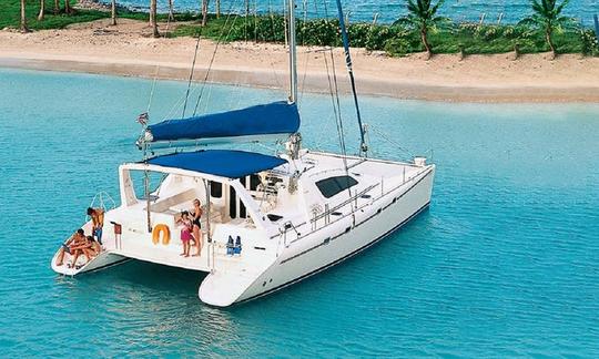 Viagens de luxo de meio dia a bordo do nosso catamarã de iate à vela de 47 pés