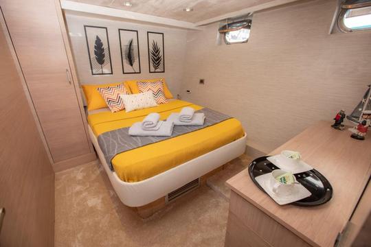 Yacht à moteur glamour de 88 pieds avec équipage pour de merveilleuses vacances à Gocek