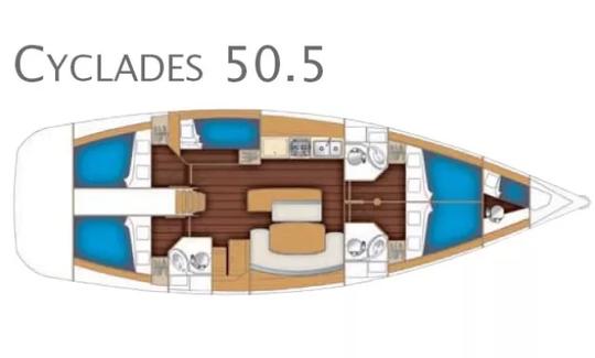 Charter Cyclades 50.5 Without Secrets Cruising Monohull in Messina, Italy