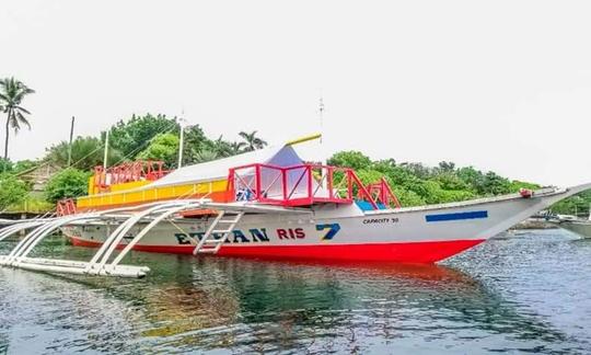 Lancha tradicional para alugar na cidade de Lapu-Lapu