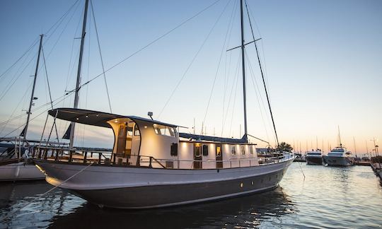 Charter the "Cosmos" Traditional Motor Sailer in Kallithea, Greece