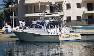 Carta de pesca Viking Express de 45 pés em Quintana Roo