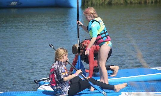 Hire a Stand Up Paddleboard in Foxton, Paddle, Life Jacket and Leg Rope all included