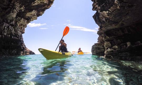 Incroyable visite guidée en kayak et aventure dans les grottes : plongée en apnée, kayak et plus encore !