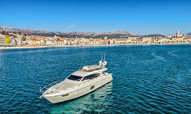 ''Kimon'' Ferretti 620 Power Mega Yacht for Charter in Kaštel Gomilica, Croatia