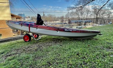 One person Pelican kayak in Stamford, Connecticut