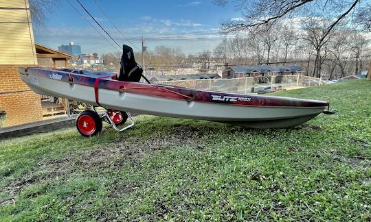 One person Pelican kayak in Stamford, Connecticut