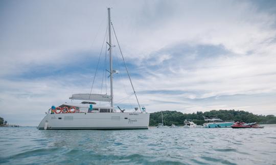 Vacances à la voile avec nuitée à bord d'un catamaran à voile Lagoon 400 à Singapour