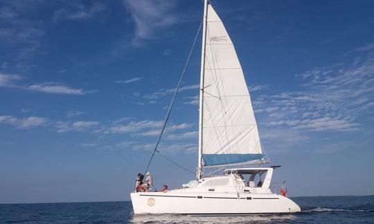 Catamaran à voile de luxe Leopard 38 à Placencia, Belize