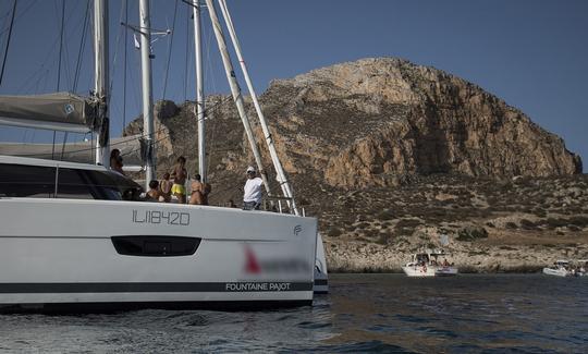 Lucia 40 Fountaine Pajot Cruising Catamaran Rental in Marsala, Sicilia