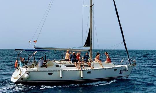 See the beauty of the south of Tenerife with  37' Jeanneau Sun Odyssey Sailboat!