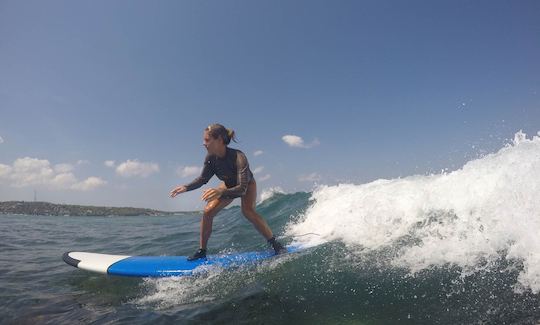 Beginner Surfing Lesson in Nusapenida, Bali