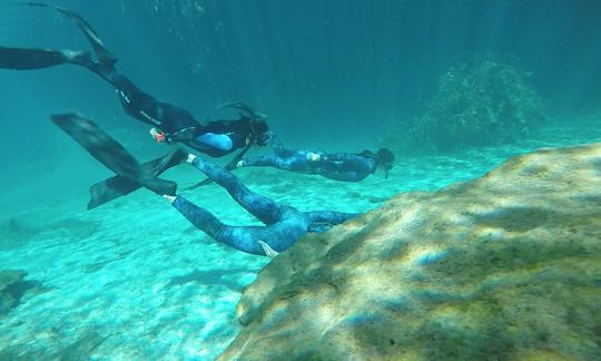 Certification de plongée en apnée à Tulum, Quintana Roo.