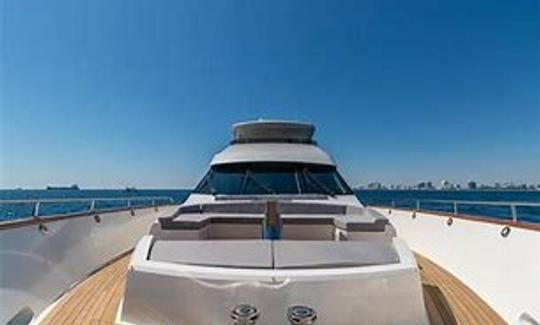 Mega Luxury Lazzara 80'ft VIP Yacht for Charter in Newport Beach, CA