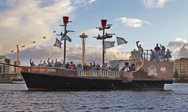 50' Pirate Ship Adventure Aboard Queen Anne's Revenge in Seattle