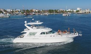 Yacht Sea Ray Charter 55ft 15 pax Playa Mujeres #GMBSR55FUN