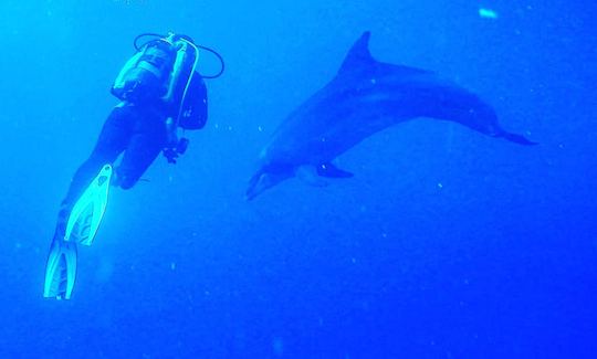 Buceo, buceo doble en Chalki, Grecia