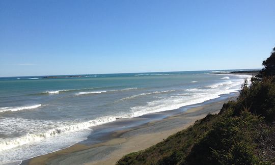 Looking off into the Atlantic Ocean with a great view of St. Esprit Island