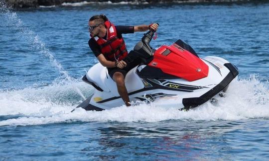 Passeio de jet ski em Amarilla Golf, Canárias! Venha solteiro ou duplo, sem problemas!