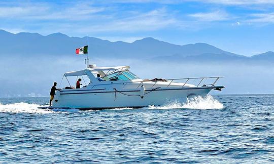 🛥️💙 Elegante iate Tiara de 42 pés para alugar em Puerto Vallarta