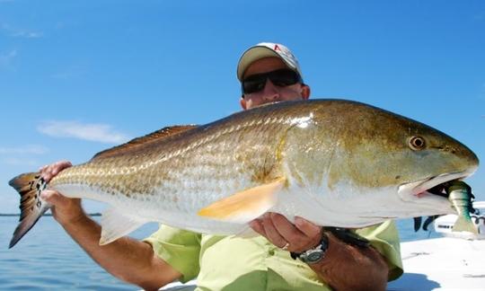  Pesca turística en las llanuras de agua salada cerca de Daytona Beach