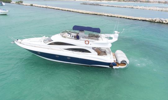 ¡Yate de lujo Sunseeker Manhattan 60 en Tulum y Playa del Carmen!