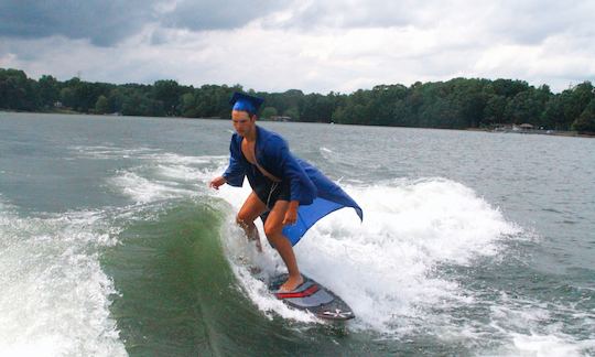 Supreme Zs232 WakeSurf Experience on Lake Norman!