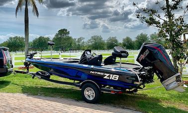 Nitro Z18 175HP Bass Boat in Lake Tarpon