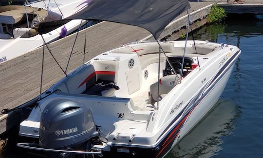 Hurricane 188 Deck Boat in the San Francisco Bay California