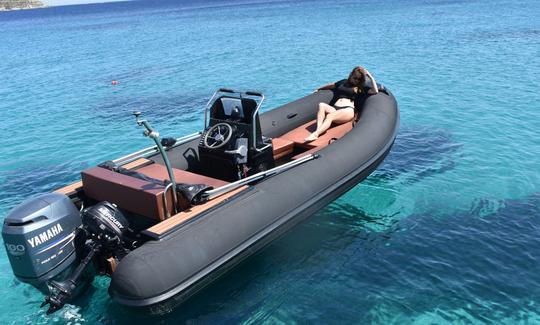 Rent Nautica Led Inflatable Boat in Ornos