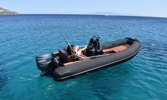 Rent Nautica Led Inflatable Boat in Ornos