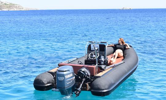 Rent Nautica Led Inflatable Boat in Ornos