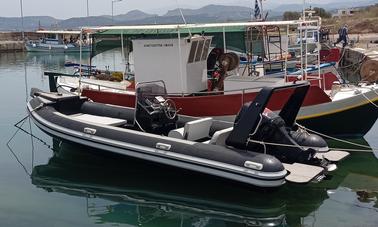 Explore Balos, Greece on a 19' Nathanail Predator RIB