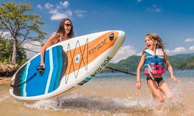 11' Inflatable Paddleboard with Lifejacket and Dry Bag