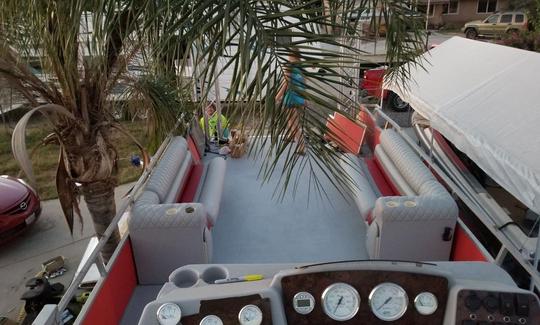 Night time lake Party boat