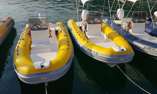 Gommo 500 Inflatable Boat in Estartit(Costa Brava) Rent with or without license!