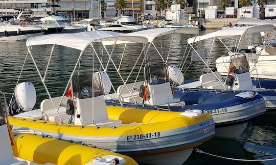 Gommo 500 Inflatable Boat in Estartit(Costa Brava) Rent with or without license!